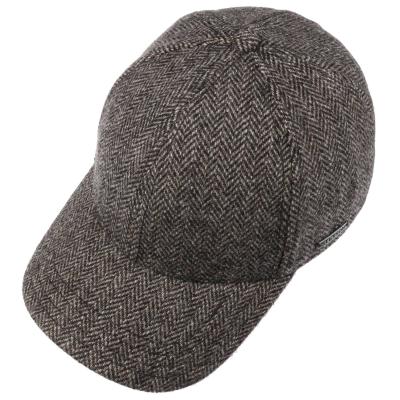 Stetson - Stetson Baseball Şapkası Balık Sırtı Kahve Yün Şapka (1)