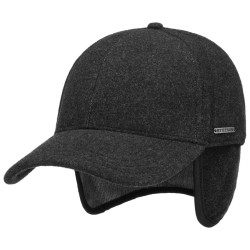Stetson - Stetson Baseball Şapkası Yün Cashmere Antracite Kulaklıklı Şapka (1)