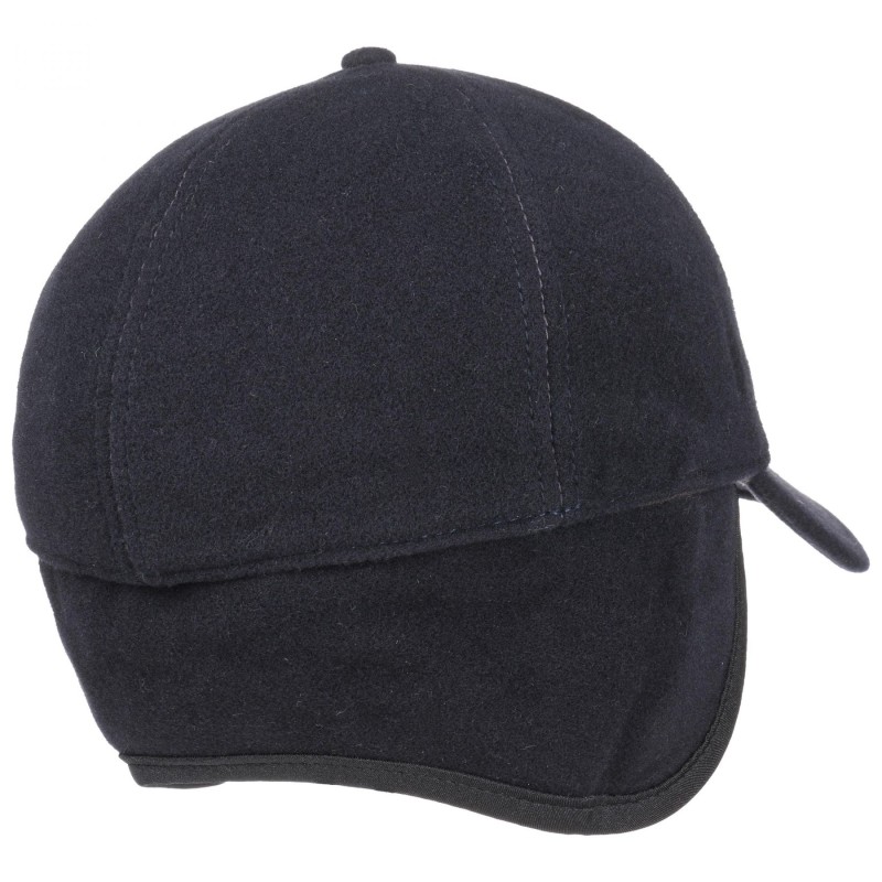 Stetson - Stetson Baseball Şapkası Yün Cashmere Lacivert Kulaklıklı Şapka (1)