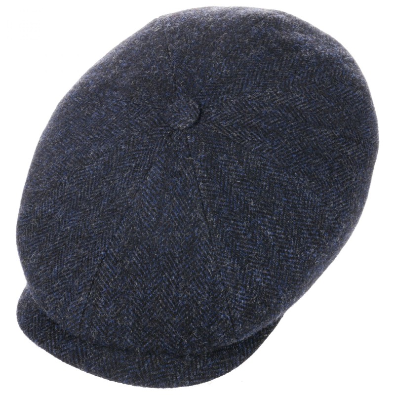 Stetson - Stetson Hatteras Wool Lacivert Balık Sırtı Yün Şapka (1)