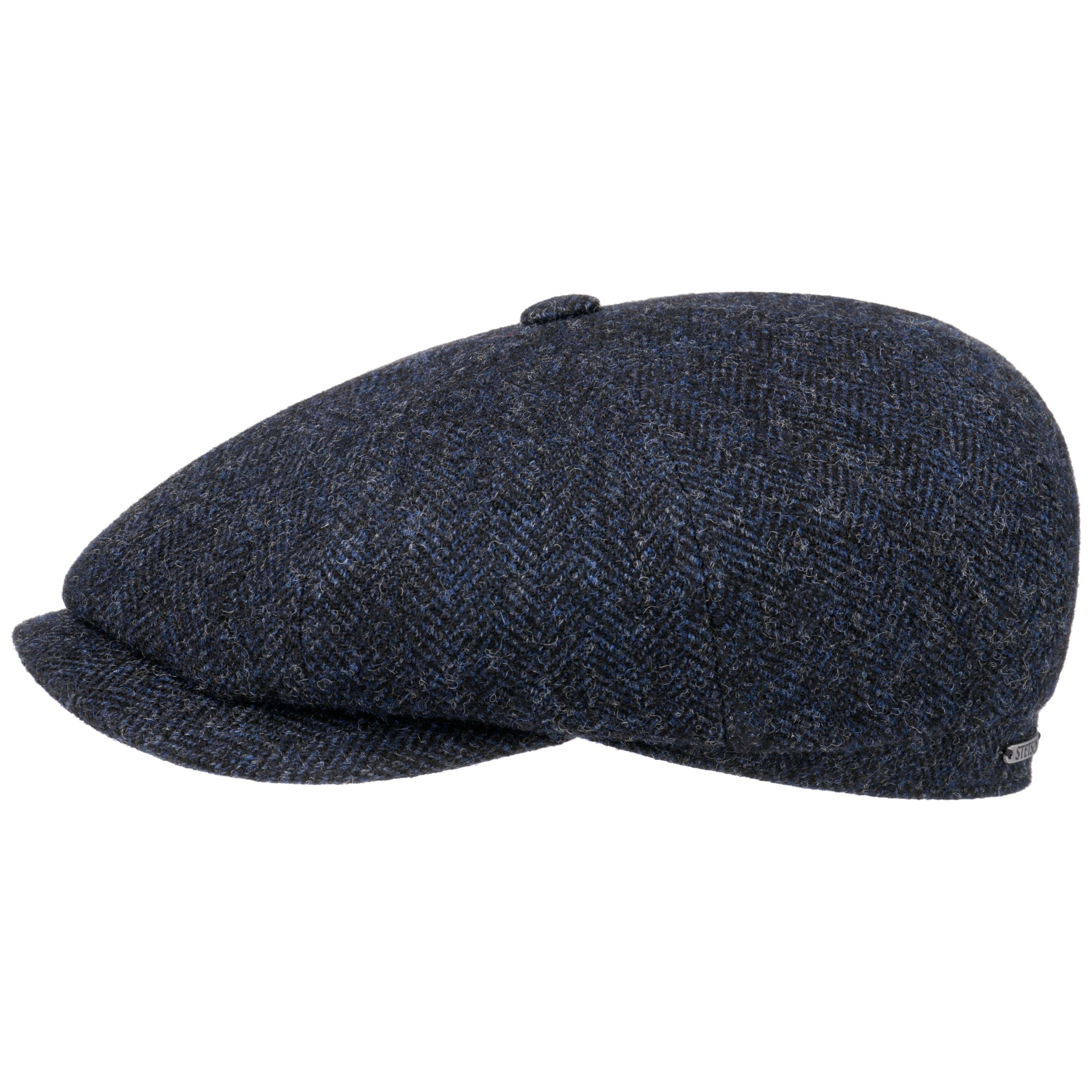 Stetson - Stetson Hatteras Wool Lacivert Balık Sırtı Yün Şapka