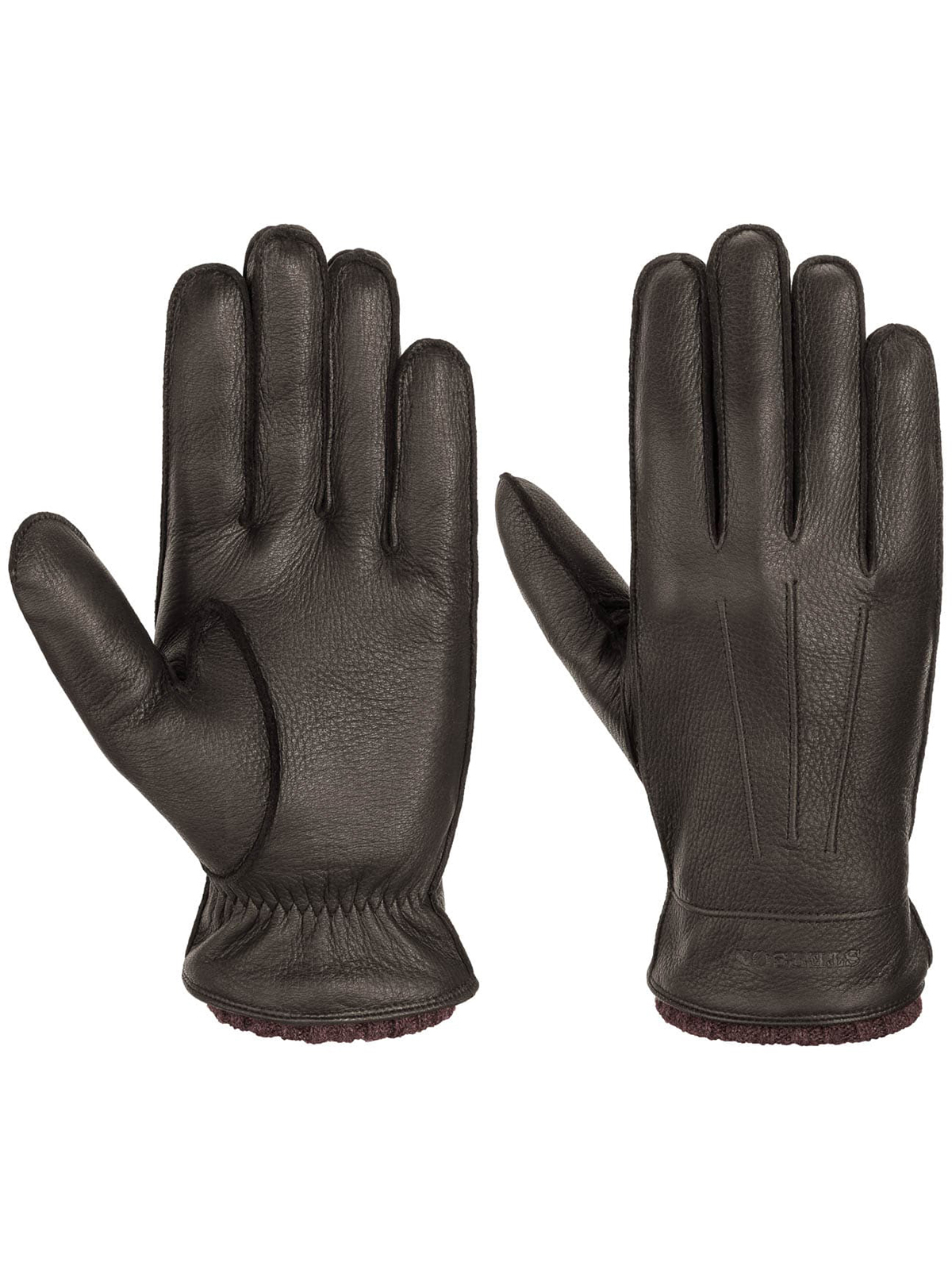 Stetson Kahverengi Geyik Derisi Kaşmir Eldiven - Stetson