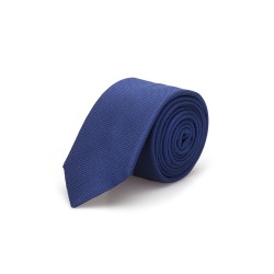 Valentino - Valentino Kendinden Desenli Havacı Mavi İpek Kravat